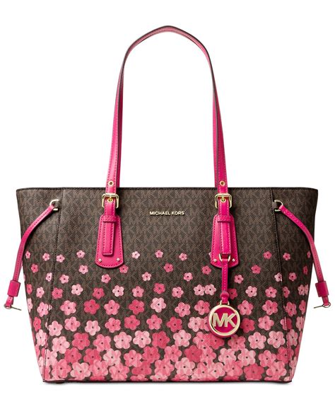 michael kors purse flowers